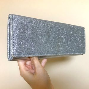 Silver Glitter Clutch from ‘Spring’